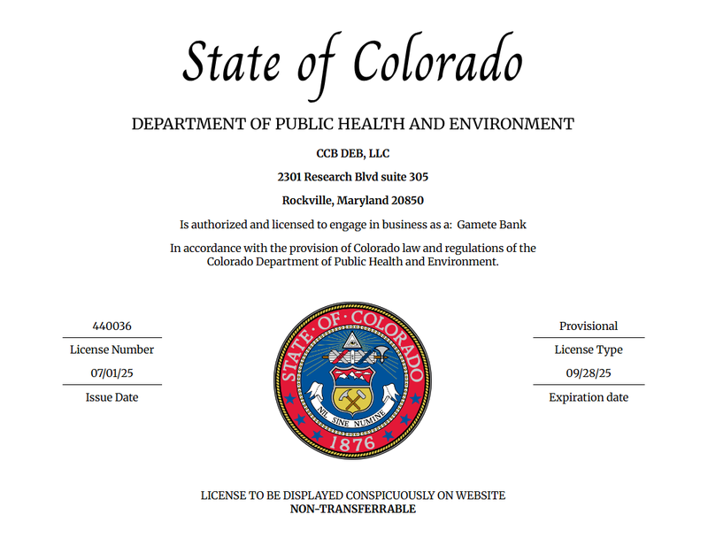 Colorado State License